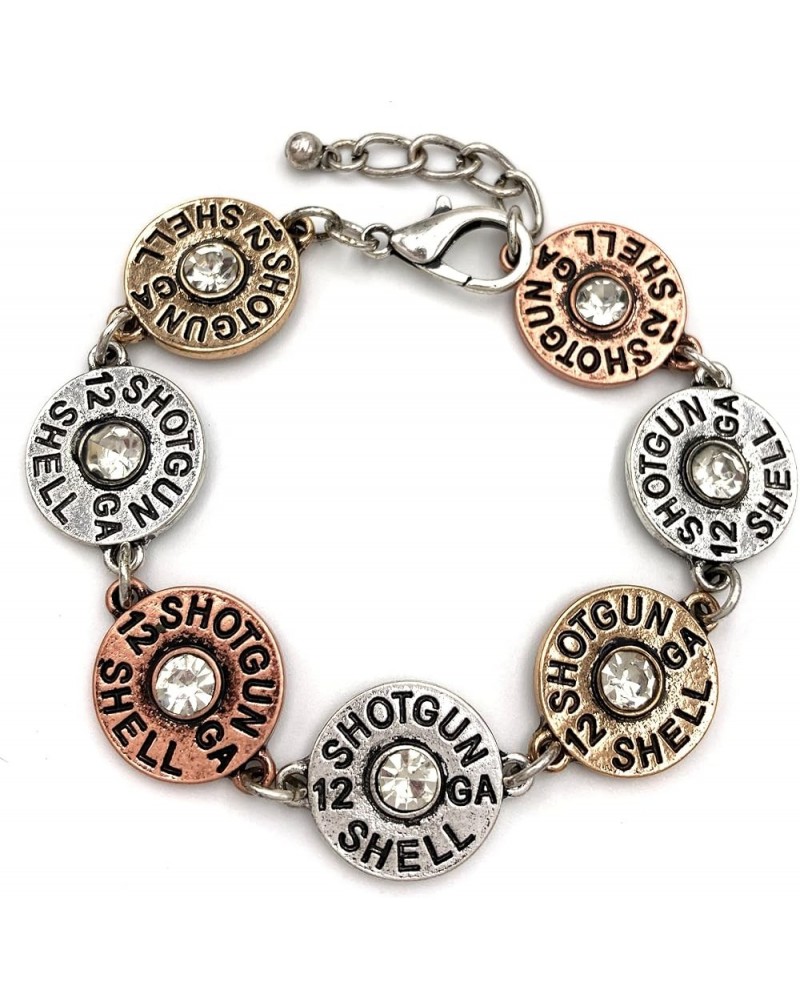 12 Gauge Shotgun Bullet Shell Chain Bracelet Gold $11.59 Bracelets