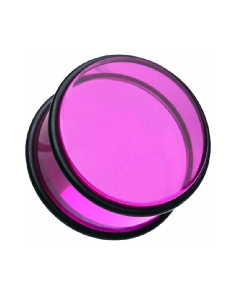 Basic Acrylic No Flare WildKlas Ear Gauge Plug (Sold as Pairs) 7/8" (22mm) Purple $10.44 Body Jewelry