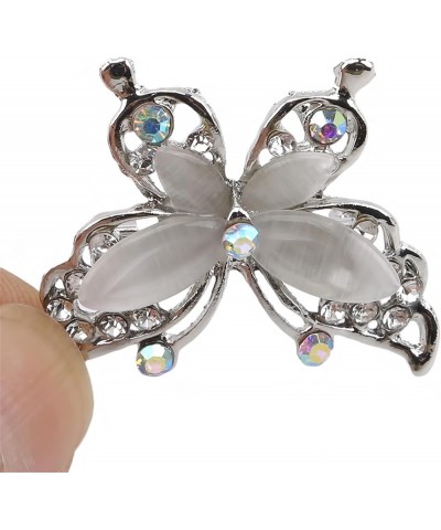 Multicolor Rhinestone Crystal Butterfly Brooch Pin for Women Multicolor $3.72 Brooches & Pins