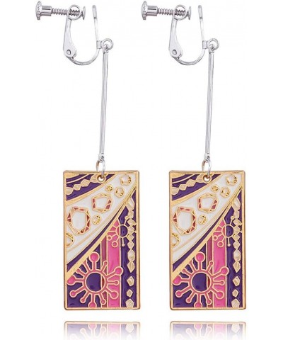 Anime Kamado Tanjiro Hanafuda Earrings - Kimetsu No Yaiba Hanafuda Earrings - Cosplay Accessories For Womens Girls Uzui Tenge...