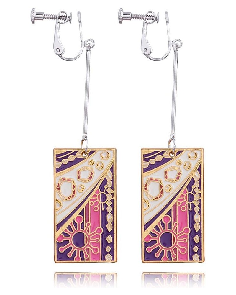 Anime Kamado Tanjiro Hanafuda Earrings - Kimetsu No Yaiba Hanafuda Earrings - Cosplay Accessories For Womens Girls Uzui Tenge...