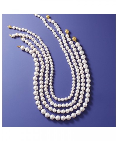 6-7mm Cultured Pearl Necklace With 14kt Yellow Gold 30.0 Inches $79.56 Necklaces