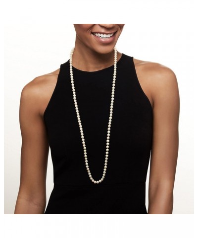 6-7mm Cultured Pearl Necklace With 14kt Yellow Gold 30.0 Inches $79.56 Necklaces