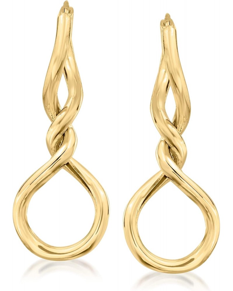 14kt Yellow Gold Twisted Hoop Earrings $88.90 Earrings