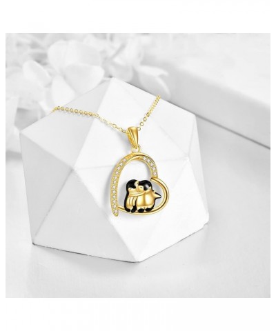 Cat/Penguin/Butterfly/Owl Necklace 14k Gold Penguin Jewelry 14kt Gold Penguin Gifts for Women Girls Penguin $103.40 Necklaces