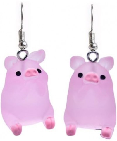 Lovely Pink Pig Dangle Drop Animal Earrings Cute Sweet Funny Animal Earrings for Women Girl Friends Jewelry 3 Pairs $7.00 Ear...