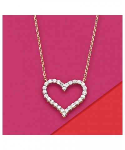 1.50 ct. t.w. Diamond Heart Necklace in 14kt Yellow Gold 16.0 Inches $536.30 Necklaces