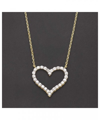 1.50 ct. t.w. Diamond Heart Necklace in 14kt Yellow Gold 16.0 Inches $536.30 Necklaces