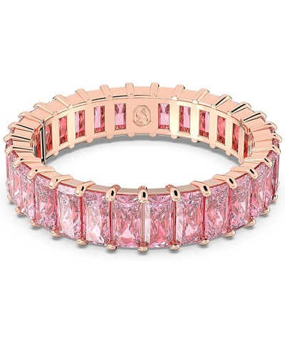 Matrix Crystal Ring Collection, Pink Crystal, Rose Gold-Tone Finish US 8 EU 58 Pink $64.38 Rings