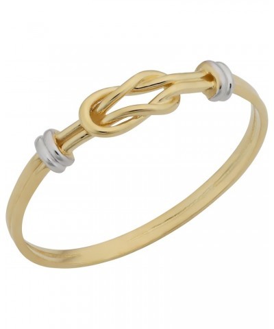 14k Two-tone Gold High Polish Love Knot Ring $57.60 Rings