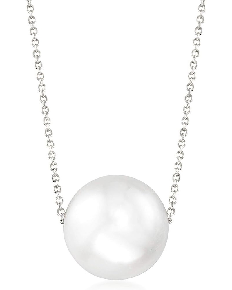 Shell Pearl Necklace in Sterling 16mm in Sterling Silver 18.0 Inches $34.56 Necklaces