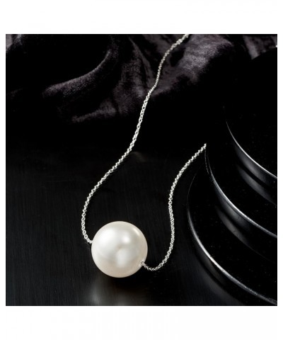 Shell Pearl Necklace in Sterling 16mm in Sterling Silver 18.0 Inches $34.56 Necklaces