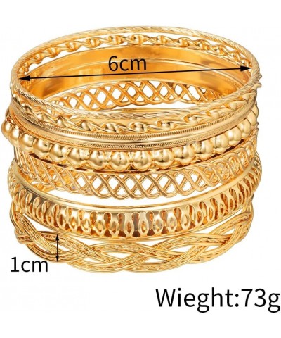 5-12Pcs Boho Indian Bangles for Women Girls Twisted Chunky Stackable Cuff Bangle Statement Jewelry Handcuffs Wedding Layered ...