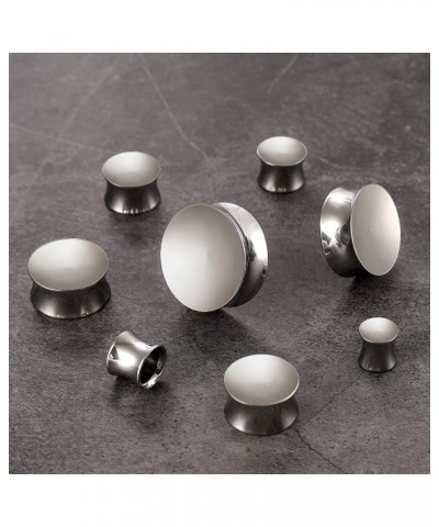 2PCS Basic Gauges for Ear Hypoallergenic 316 Stainless Steel Ear Gauges Plugs Tunnels 8mm-25mm (0G-1") Body Piercing Jewelry ...