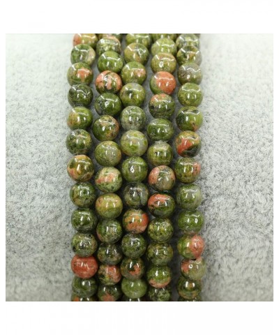 4mm Natural Round Beads Gemstones Rock Crystal Stretch Bracelet 7 Inch Unisex Green Unakite $7.31 Bracelets