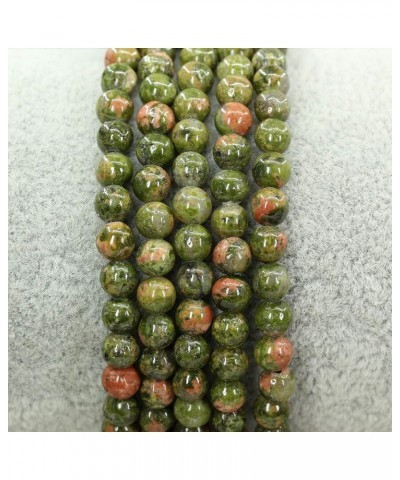 4mm Natural Round Beads Gemstones Rock Crystal Stretch Bracelet 7 Inch Unisex Green Unakite $7.31 Bracelets