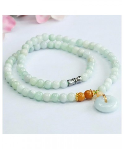 Natural Jadeite Jade Bracelet Necklace Earrings Feng Shui Amulet Harmony Buckle Pendant Jade Necklace Bracelet Earrings Set V...