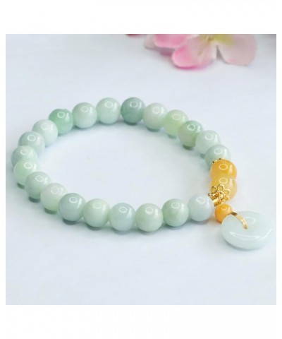 Natural Jadeite Jade Bracelet Necklace Earrings Feng Shui Amulet Harmony Buckle Pendant Jade Necklace Bracelet Earrings Set V...