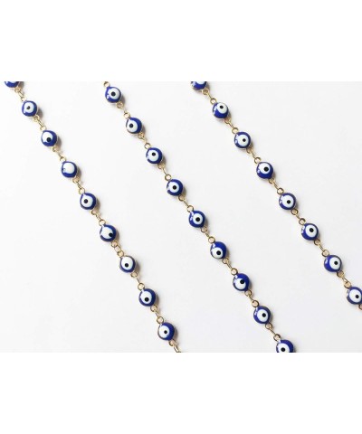 3 Pcs Evil Eye Bracelets for Women Men Girls 18K Gold Plated Stainless Steel Handmade Adjustable Amulet Evil Eyes Jewelry for...