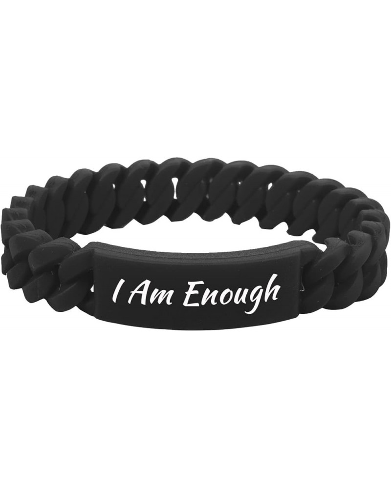 Comfortable Breathable Silicone Motivational Bracelets for Women Gifts - Personalized Bracelet Gifts Engraved Motivational Br...