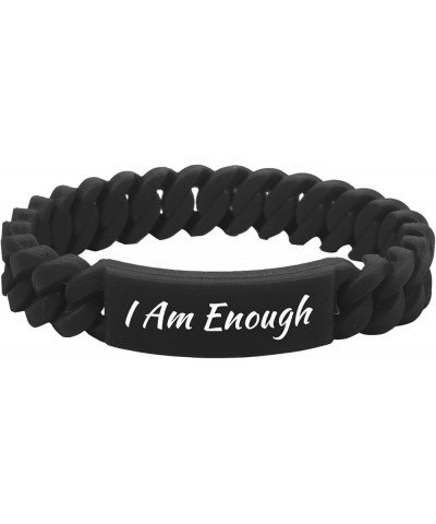 Comfortable Breathable Silicone Motivational Bracelets for Women Gifts - Personalized Bracelet Gifts Engraved Motivational Br...