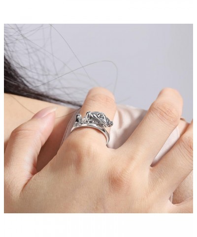 925 Sterling-Silver Frog Ring for Teen Girls - Cute Animal Open Adjustable Finger Ring Women Fashion Party Jewelry Gifts $20....