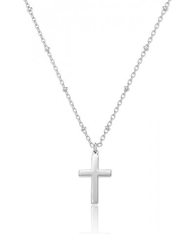 Cross Necklace for Women, 14K Gold Plated/Sterling silver Chain Necklace Dainty Layered Gold Cross Pendant Necklace Simple Cu...