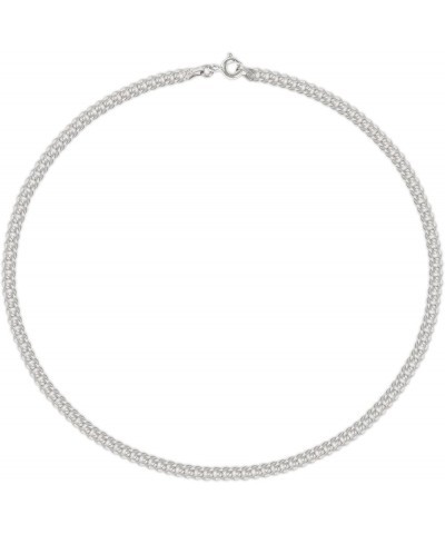 925 Sterling Silver Solid Italian Figaro, Rope,Herringbone, Curb, Ball Bead, Snake, Mariner Chain Anklet for Women & Girls, C...