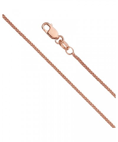 14K Solid Gold Square Wheat Chains (Select Options) 20 Inches Rose Gold $87.56 Necklaces