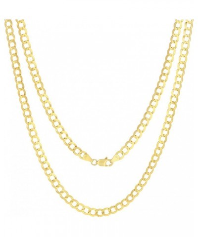 14k Yellow Gold 5mm Solid Cuban Curb Link Chain Pendant Necklace, Mens Womens Jewelry 16" 18" 20" 22" 24" 26" 28" 30 26 $351....