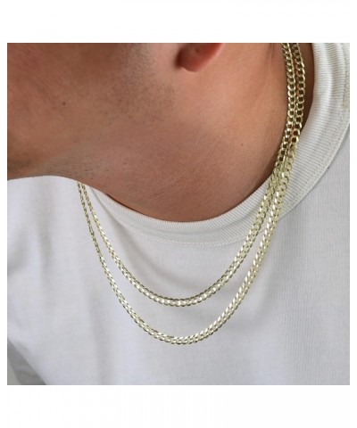 14k Yellow Gold 5mm Solid Cuban Curb Link Chain Pendant Necklace, Mens Womens Jewelry 16" 18" 20" 22" 24" 26" 28" 30 26 $351....