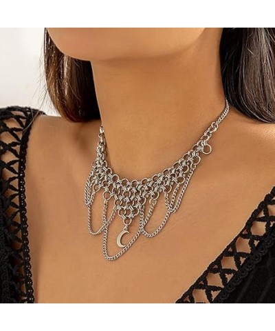 Black Ball Beads Chain Choker with Star Pedant Double Layer Necklace for Women Girls (Style 4) Style 6 $8.54 Necklaces