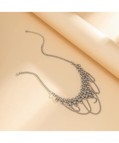 Black Ball Beads Chain Choker with Star Pedant Double Layer Necklace for Women Girls (Style 4) Style 6 $8.54 Necklaces