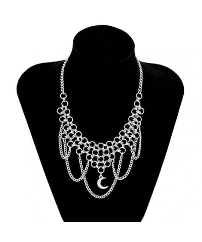 Black Ball Beads Chain Choker with Star Pedant Double Layer Necklace for Women Girls (Style 4) Style 6 $8.54 Necklaces