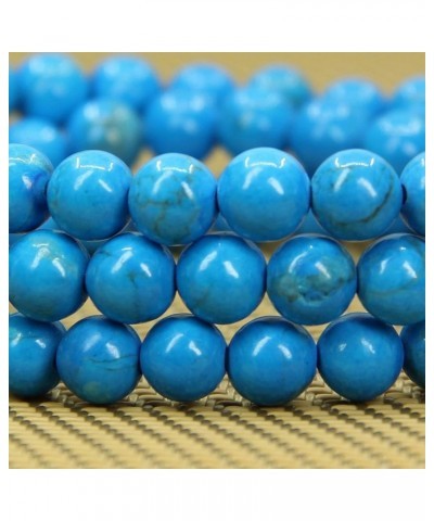 Gem Semi Precious Gemstone 6mm Round Beads Stretch Bracelet 7" Unisex Turquoise Howlite $7.14 Bracelets