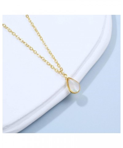 Dainty Gold Pendant Necklace 14k Gold Plated Delicate Tiny Love Heart Star CZ Leaf Pendant Necklace Simple Necklaces Everyday...