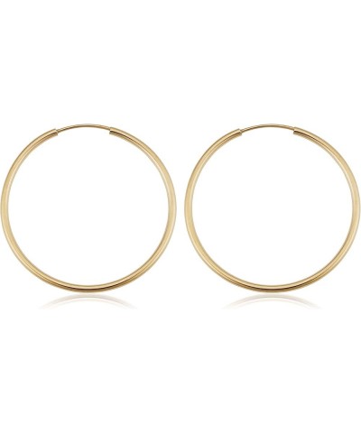 14k Yellow Gold Filled 1.5 mm Thick Endless Hoop Earrings (12, 16, 20, 30, 40, 50 or 60 mm) 30 MM $18.23 Earrings