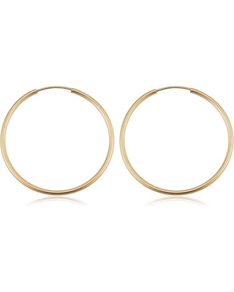 14k Yellow Gold Filled 1.5 mm Thick Endless Hoop Earrings (12, 16, 20, 30, 40, 50 or 60 mm) 30 MM $18.23 Earrings