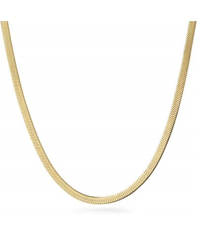 Chain Necklace - 14K Gold Plated Link Chain Necklace - Versatile, Easy-To-Layer, Hypoallergenic, Water-Resistant & Tarnish-Fr...