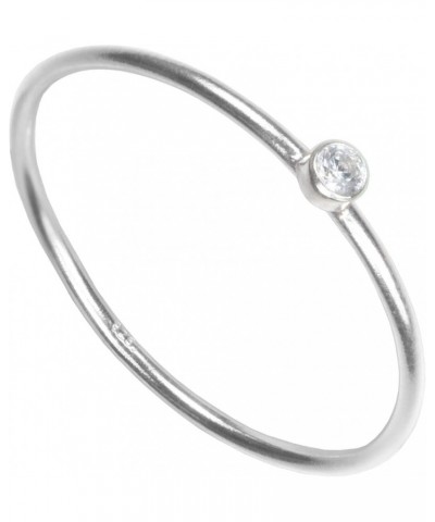 Sterling Silver Colors Cubic Zirconia Stacking Rings White $8.42 Rings