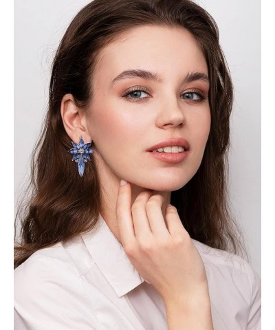 Rhinestone Statement Earrings for Women Vintage Crystal Drop Cluster Earrings Bridal Earrings for Wedding Prom Earrings Jewel...