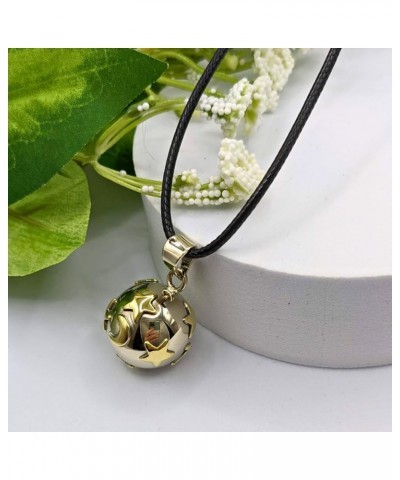 Evening Sky Angel Caller Chime Necklace, Harmony Ball, Fairy Bell Jewelry 34" Black Cord with Silver Clasp $31.61 Necklaces