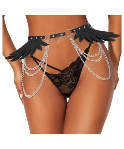 Layered Punk Belts Angel Wings Goth Belt with Chains Cosplay Body Chain Accessories Harness for Women and Girls Large $11.59 ...