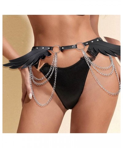 Layered Punk Belts Angel Wings Goth Belt with Chains Cosplay Body Chain Accessories Harness for Women and Girls Large $11.59 ...