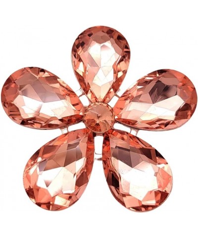 Brooch pins for women Crystal Rhinestone Daisy Flower Brooches Pin - Delicate Floral Design for Any Occasion Rose Gold $8.83 ...