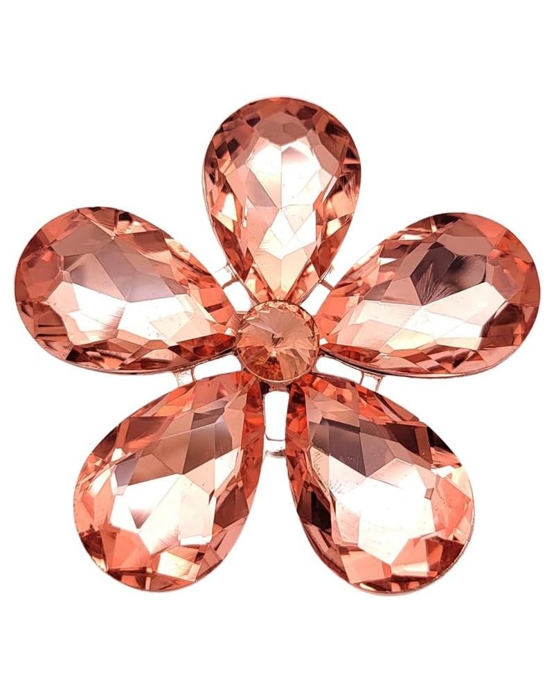 Brooch pins for women Crystal Rhinestone Daisy Flower Brooches Pin - Delicate Floral Design for Any Occasion Rose Gold $8.83 ...