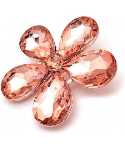 Brooch pins for women Crystal Rhinestone Daisy Flower Brooches Pin - Delicate Floral Design for Any Occasion Rose Gold $8.83 ...