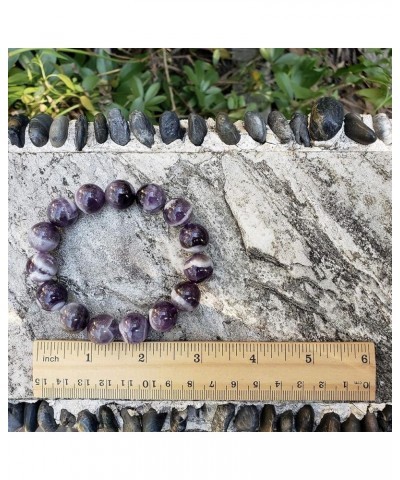 8mm Auralite Amethyst Stretch Bracelet for Women Natural Round Beads Semi Gemstone for Crystal Elastic Beaded Bracelet 7.5 Ba...