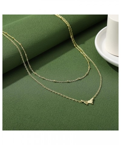 18K Gold Plated Chain Layered Necklaces for Women Statement Chain Pendant Necklace Set Dainty Layered Chain Necklaces for Wom...