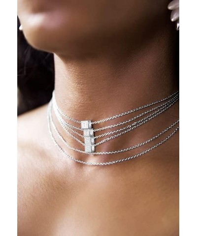 Cube Initial Necklace | Cube Necklace With 18” Cable Chain | Women's Jewelry | Jewelry Gifts For Women | Handmade Jewelry Mad...